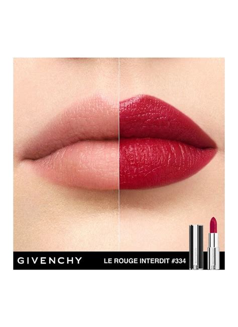 givenchy 334 grenat volontaire|LE ROUGE INTERDIT INTENSE SILK LIPSTICK REFILL.